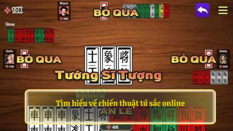 Tìm hiểu về chiến thuật tứ sắc online